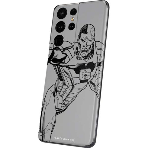 DC Comics Cyborg Comic Pop Galaxy S21 Ultra 5G Skin